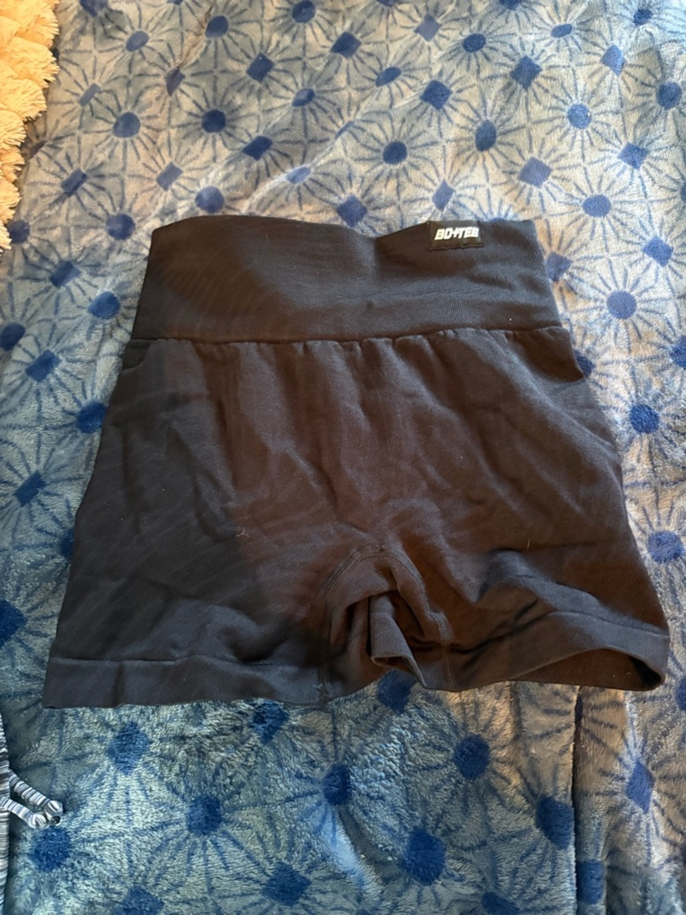 Boyte Black High-Waist Seamless Shorts